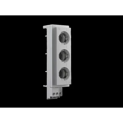 Rittal Reitersicherungselement DIII-E33 SV 3433.040 | 3-polig | 63A | 690V | Kunststoff | Abdeckung | Sammelschiene