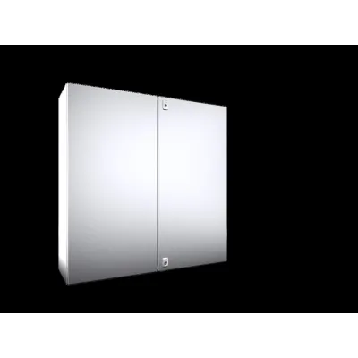 Rittal Kompakt-Schaltschrank AX 1018.000 | Edelstahl V2A IP55 | 1000x1000x300 mm | 2-türig | mit Montageplatte