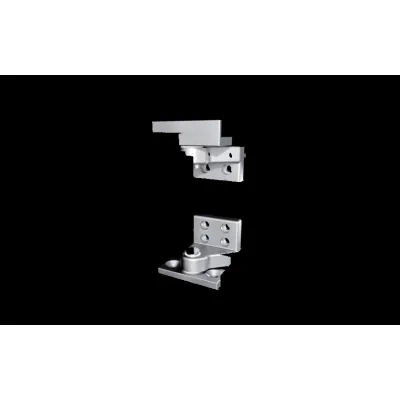 Rittal Scharnier VX 8619.051 | 180° Scharnier für Schwenkrahmen groß | Metall | grau