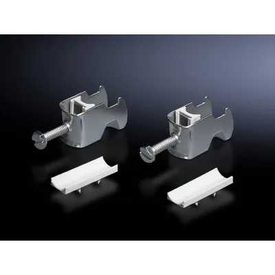 Rittal Kabelschelle DK 7078.000 | für C-Profilschienen | 12-18 mm Kabeldurchmesser | Stahl verzinkt | VE25