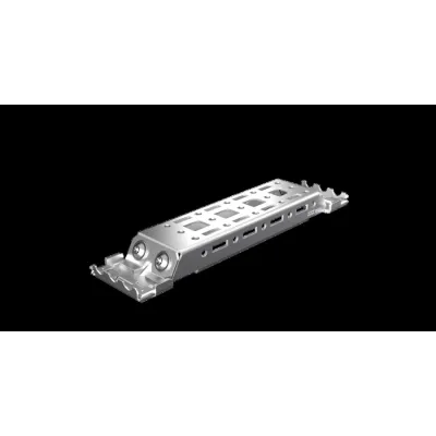 RITTAL Montageschiene AX 2394.210 | Schiene für Innenausbau | 210 mm Tiefe | Stahl verzinkt | VE 4 Stück | Metall zink