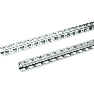 Rittal Montageschiene SZ 4171.000 | 23x23 mm | Länge 495 mm | für TS/SE | Stahl | 3-seitig gelocht | Einfachprofil