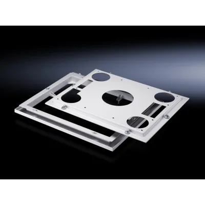 RITTAL Schnellwechselrahmen SK 3286.700 für TopTherm Kühlgerät SK 3382 | Stahl lackiert | RAL 7035 | ohne Filter