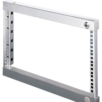 Rittal Schwenkrahmen VX 8619.500 | für Gehäusebreite 600/800 mm | 3 HE | Metall | RAL 9006 Zink | grau
