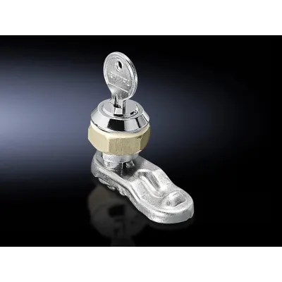 Rittal Sicherheits-Zylinderschloss SZ 2530.000 | Vorreiberverschluss 3524E | Zinkdruckguss | Lichtgrau RAL 7035