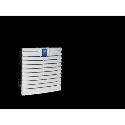 Rittal Filterlüfter SK 3238.124 | 55 m³/h | 24 V DC | IP54 | 148,5x148,5x16 mm | RAL 7035 Grau