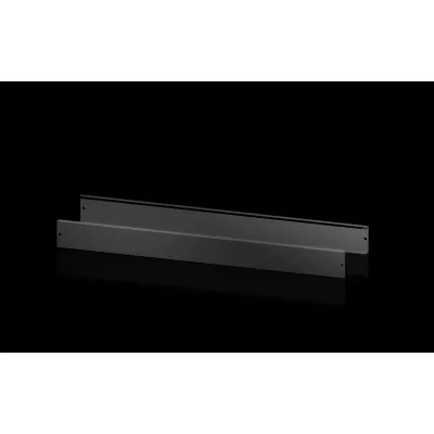 RITTAL Sockelblende AX 2830.121 | Sockel Vorder-/Rückseite | Stahl | 1200x100 mm | Kabelrangierung | RAL 9005 Schwarz