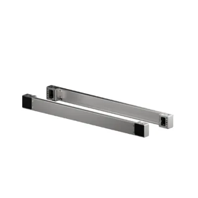 Rittal Sockel-Eckstück VX 8660.053 | Vorder-/Rückseite | H 100 mm | B 1200 mm | Edelstahl | Alu RAL 9006