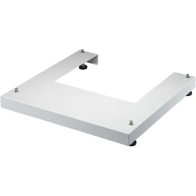 Rittal Sockel DK 7507.755 | für FlatBox | 700x700 mm | Stahl pulverbeschichtet | RAL 7035 Grau | inkl. 4 Nivellierfüße