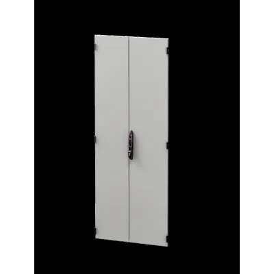 RITTAL Stahlblechtür DK 5301.612 | für VX IT Netzwerkschrank 800x2000 mm | geteilt | geschlossen | IP20 | RAL 7035