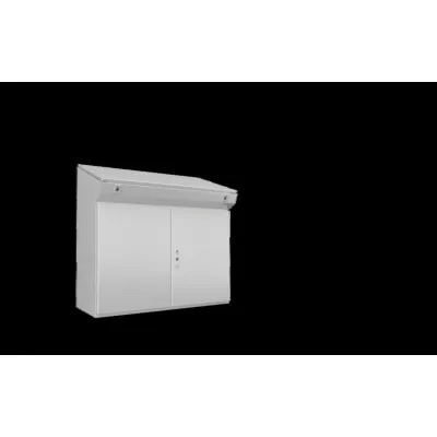 RITTAL Standpult CX 6740.000 | Pultsystem 1000x970x400 mm | IP55 | Stahl pulverbeschichtet | 2 Türen | grau RAL7035