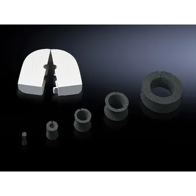 Rittal Steckerdurchführungstülle SZ 4311.000 | Kabeldurchmesser 8-36 mm | Kunststoff | grau | offen | VE10