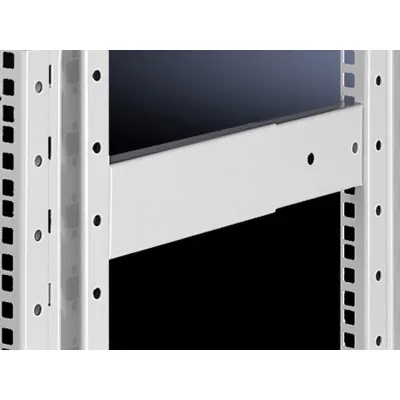 Rittal Tiefenstrebe DK 7401.000 | 19 Zoll Data Rack Verbindung | 250-350mm einstellbar | Stahl | 2 Stück | RAL 7035