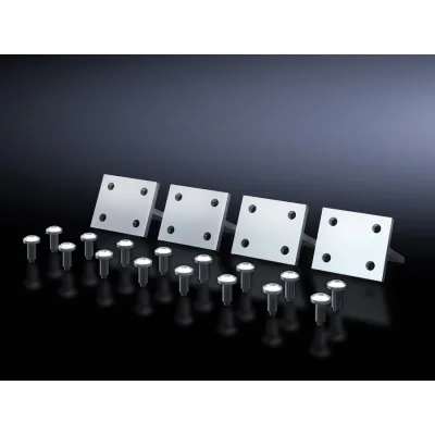 Rittal ISV Geräteträgerverbinder SV 9666.740 | T-Verbinder C-Profil | 3-polig | Aluminium | VE 4 Stück