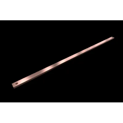 Rittal Sammelschiene SV 9686.532 | PE/PEN E-Cu | 30x10 mm | Länge 1100 mm | 20 Anschlüsse | 13A