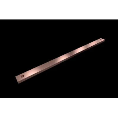 Rittal SV PE/PEN-Sammelschiene 9686.536 | Kupfer E-Cu | 30x10 mm | 500 mm Länge | 20 Anschlüsse | 13A
