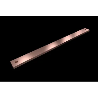 Rittal SV PE/PEN Sammelschiene SV 9686.546 | E-Cu Kupfer | 40x10 mm | Länge 500 mm | 20 Anschlüsse | 13A