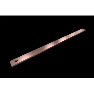 Rittal Sammelschiene SV 9686.528 | PE/PEN | 30x5 mm | 700 mm Länge | E-Cu Kupfer | 20 Anschlüsse | 13A