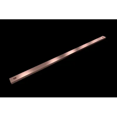 Rittal Sammelschiene SV 9686.538 | PE/PEN Kupfer | 30x10mm | Länge 700mm | 20 Anschlüsse | 13A | Aufbau-Montage