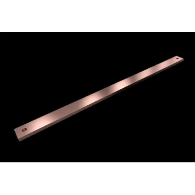 Rittal Sammelschiene SV 9686.548 | PE/PEN | 40x10 mm | Länge 700 mm | 20 Anschlüsse | 13A | Kupfer