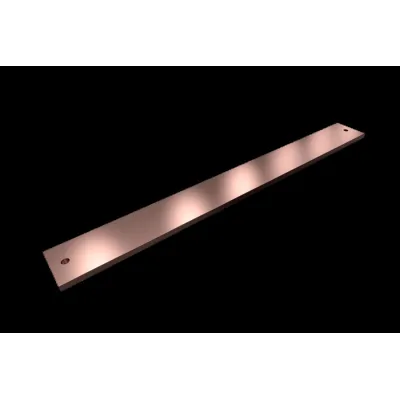 Rittal SV PE/PEN-Sammelschiene 9686.588 | 80x10 mm | Länge 700 mm | 20 Anschlüsse | Kupfer | 13A