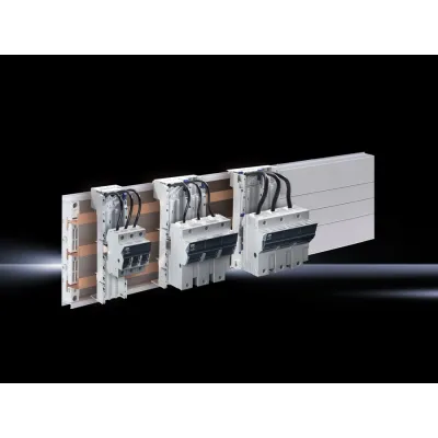 RITTAL Sicherungshalter SV 9345.035 | Fuseholder Class J | 3-polig | 60A | 600V | Kunststoff | 60mm Schienenabstand