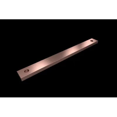 Rittal Sammelschiene SV 9686.534 | PE/PEN E-Cu Kupfer | 30x10 mm | 300 mm Länge | 20 Anschlüsse | 13A