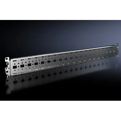 Rittal System-Chassis VX 8617.030 | Einbauprofil 18x64mm | Zubehör für Gehäuse 600x600mm | Stahl verzinkt
