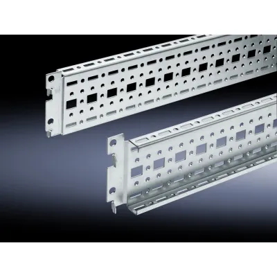Rittal System-Chassis TS 8612.080 | Tragschiene für Schaltschrank | 800 mm Länge | 17x73 mm | Stahl verzinkt | silber