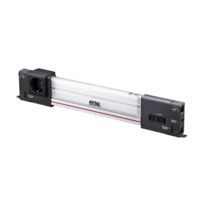Rittal Systemleuchte LED SZ 2500.210 | 11W 900 Lumen | 437mm | 100-240V | mit Steckdose | Kunststoff | neutralweiß
