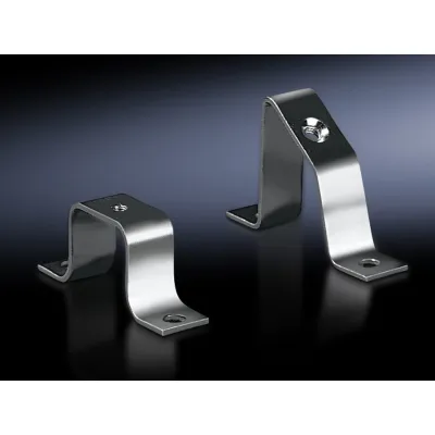 Rittal Montagebügel flach SZ 2365.000 | Schienenbefestigung | Stahl verzinkt | 73x30 mm | RAL 7035 | VE 20