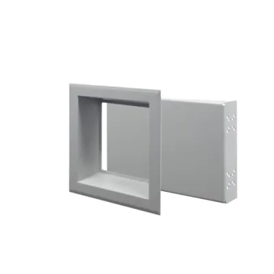 Rittal Hauptschalter-Einbauadapter SZ 7993.146 | für Türbreite 500 mm | Metall | 450x310x90 mm | grau