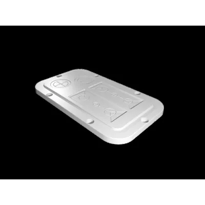 Rittal Kunststoff-Flanschplatte SZ 2561.200 | Einführungsflansch modular | 256x149 mm | für AX | Membran | gerade