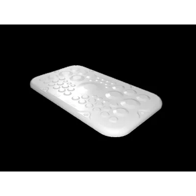 Rittal Kunststoff-Flanschplatte SZ 2561.300 | Membranflansch AX Größe 1 | 256x149 mm | 50 Stecköffnungen | gerade