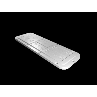 Rittal Kunststoff-Flanschplatte SZ 2563.200 | Einführungsflansch AX | 447x149mm | modular | Membran | gerade