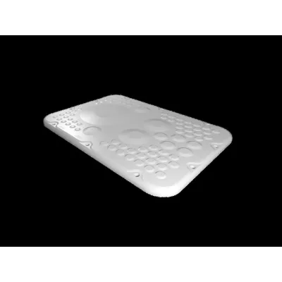 RITTAL SZ 2565.300 Kunststoff-Flanschplatte AX Größe 5 | Membran | 301x221mm | unbehandelt | 80 Öffnungen | gerade