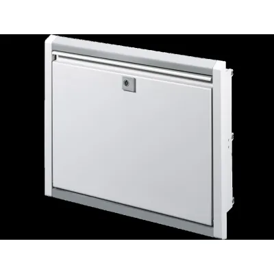 RITTAL Tastatur-Klapplade SZ 2379.600 | für B=600 mm Tür | mit Mousepad | 482,6x355x126 mm | Stahlblech | grau RAL 7035