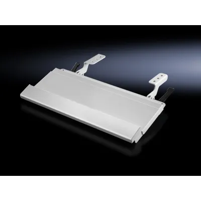 Rittal Tastaturablage SM 6321.010 | Klapplade Metall | 430 mm breit | tiefenverstellbar 128–228 mm | RAL 7035 grau