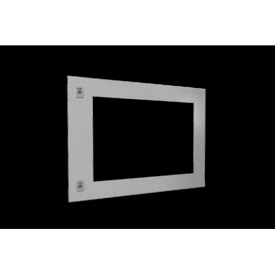 Rittal Teiltür 9682.187 | Sichttür für VX | 800x600 mm | mit Sichtscheibe | Stahl pulverbeschichtet | IP54 | grau
