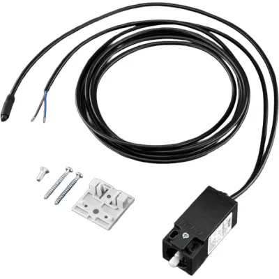 Rittal Türpositionsschalter SZ 4315.810 | Anschlussleitung LED 3 m | für Systemleuchte Kompakt | PVC Mantel | schwarz