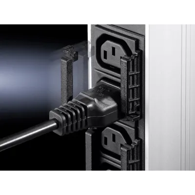 Rittal Kabelverriegelung DK 7856.013 | PSM-Kaltgerätestecker C13 | IEC 60320 | für PSM-Module | VE=20 Stück | Metall