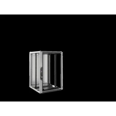 Rittal Netzwerkschrank VX IT 5303.134 | 24HE | 800x1200x800 mm | IP55 | Alu-Sichttür | Stahl | RAL7035 grau
