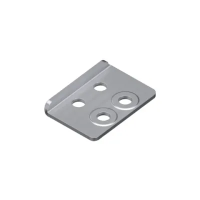 Rittal VX Sockel-Adapter 8660.130 | für Doppel-Lenkrolle | Stahlblech | VE4 | Aluminium