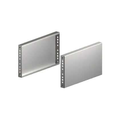 Rittal Sockelblende seitlich VX 8660.081 | Edelstahl | H: 200 mm | T: 500 mm | Farbe: Aluminium