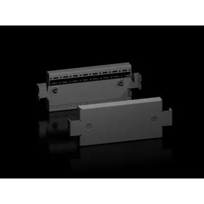 Rittal VX Sockel-Blende seitlich 8640.031 | Stahl | 100 mm Höhe | für 400 mm Tiefe | schwarz | 2 Stück