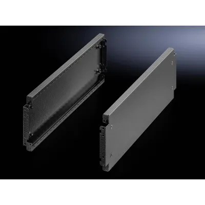 Rittal VX Sockel-Blende seitlich 8640.045 | Rackzubehör | Stahlblech | H: 200 mm | für Tiefe 1000 mm | schwarz
