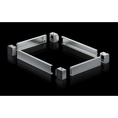 Rittal Sockel-Eckstück VX 8660.051 | 800x100 mm | Edelstahl rostfrei | Aluminium | Kabelrangierung
