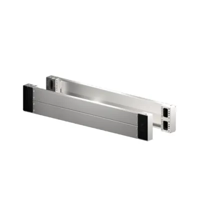 Rittal Sockelvorder-/rückseite VX 8660.063 | Sockel-Eckstück | 1200x200 mm | Edelstahl | Aluminium | für Kabelrangierung