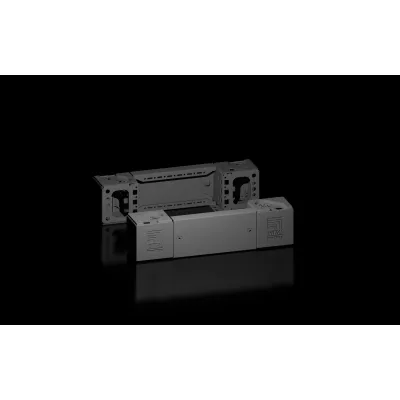 Rittal VX Sockel-Eckstück 8660.001 | Sockel-Blende vorne & hinten | H 100 mm | B 400 mm | Stahl | schwarz