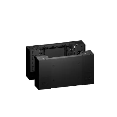 Rittal VX Sockel-Eckstück 8640.021 | Sockel-Blende vorne/hinten | H: 200 mm | B: 400 mm | Stahl | schwarz